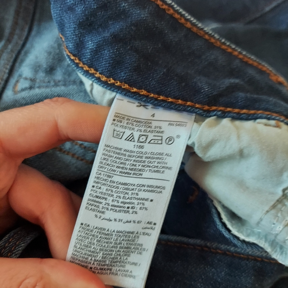 5/$25 Old Navy Pop Icon Skinny Jeans Mid Rise Sz 4 - Picture 6 of 9